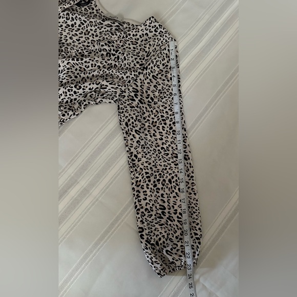 Papaya Leopard Print V-Neck Blouse - Picture 10 of 11
